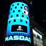 Logo Nasdaq na Times Square
